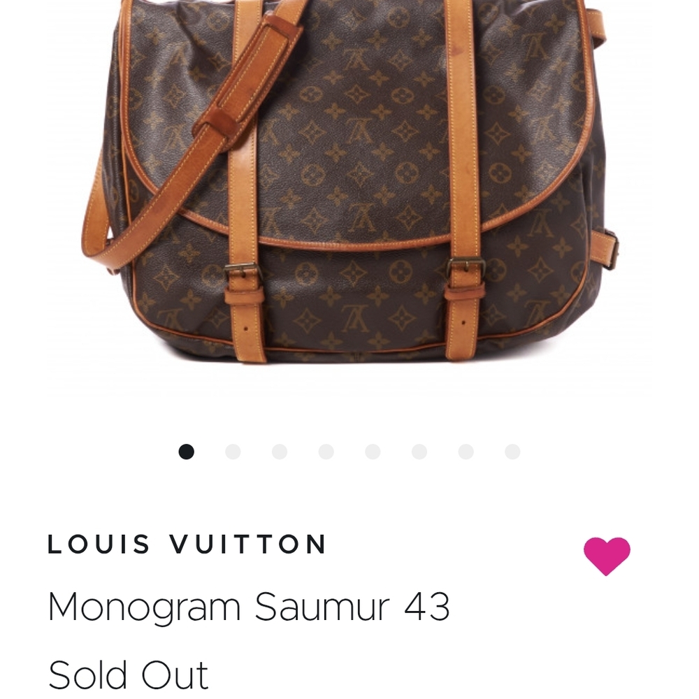 Louis Vuitton Monogram Saumur 43 Bag